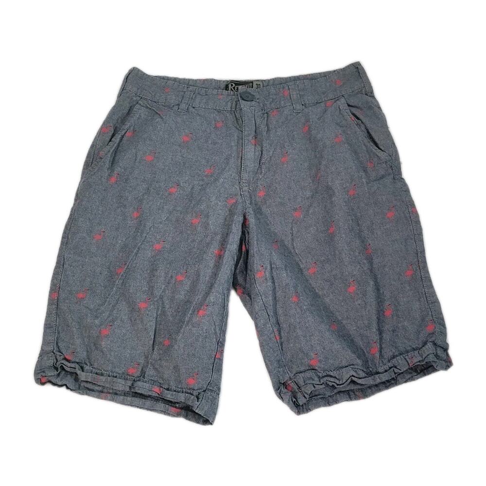 Retrofit Men’s Shorts Flamingo Print Size 30
